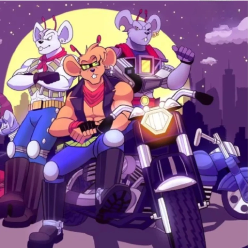 

In Stock NACELLE 1/12 Protagonist Three Brothers Nacelle Biker Mice From Mars Knight Motorcycle Props For 6in Action Figure Body