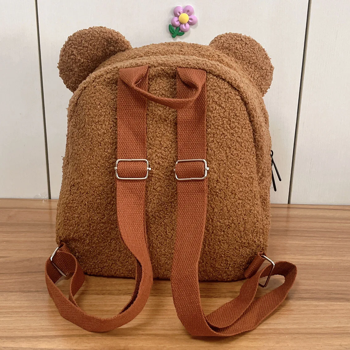 Kunden spezifische Stickerei Bären rucksack bestickt tragbare Kinder reisen einkaufen Rucksack Frauen niedlichen Bären Schulter rucksack