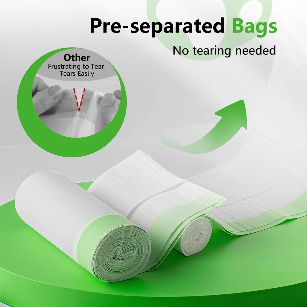 Heavy Duty Cat Litter Trash Bags Leakproof Drawstring Thickened Waste Bags Pet Poop Litter Box Liner Tray Dispenser Bulk Supply