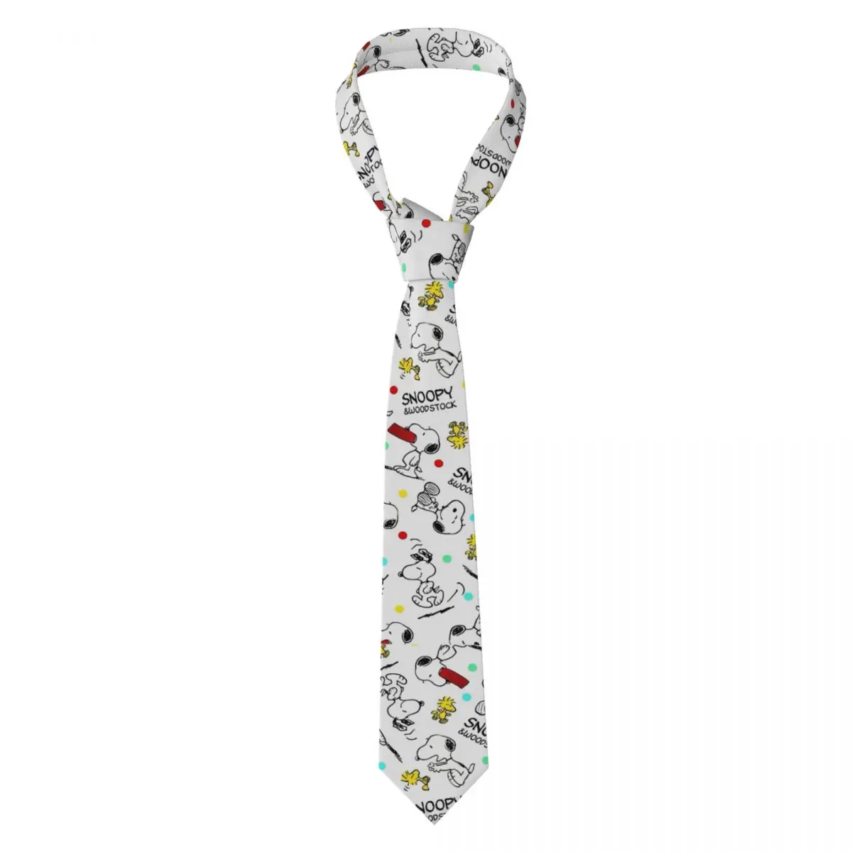 

Snoopys Woodstock Necktie Unisex Polyester 8 cm Cartoon Neck Ties for Men Casual Wide Daily Wear Cravat Gift