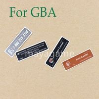 10pcs Replacement Lables Stickers For Gameboy For GBA GBC GBP GBA SP Console Battery Cover Sticker