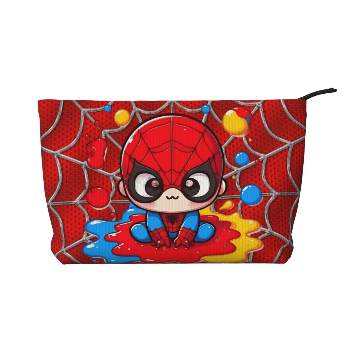 

Comic Spider Man Cosmetic Bag Women Fashion Large Capacity Marvel Hero Cartoon Cute Makeup Case Beauty Storage Toiletry Bags