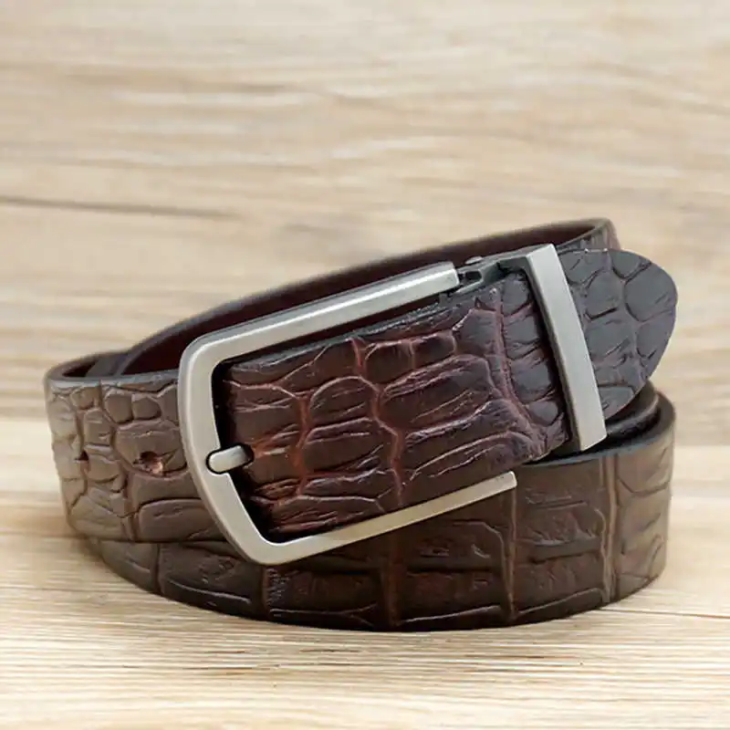 Mens belts, Men's leather belt, top layer cowhide Needle buckle belt, jeans with belt, leather casual formal wear