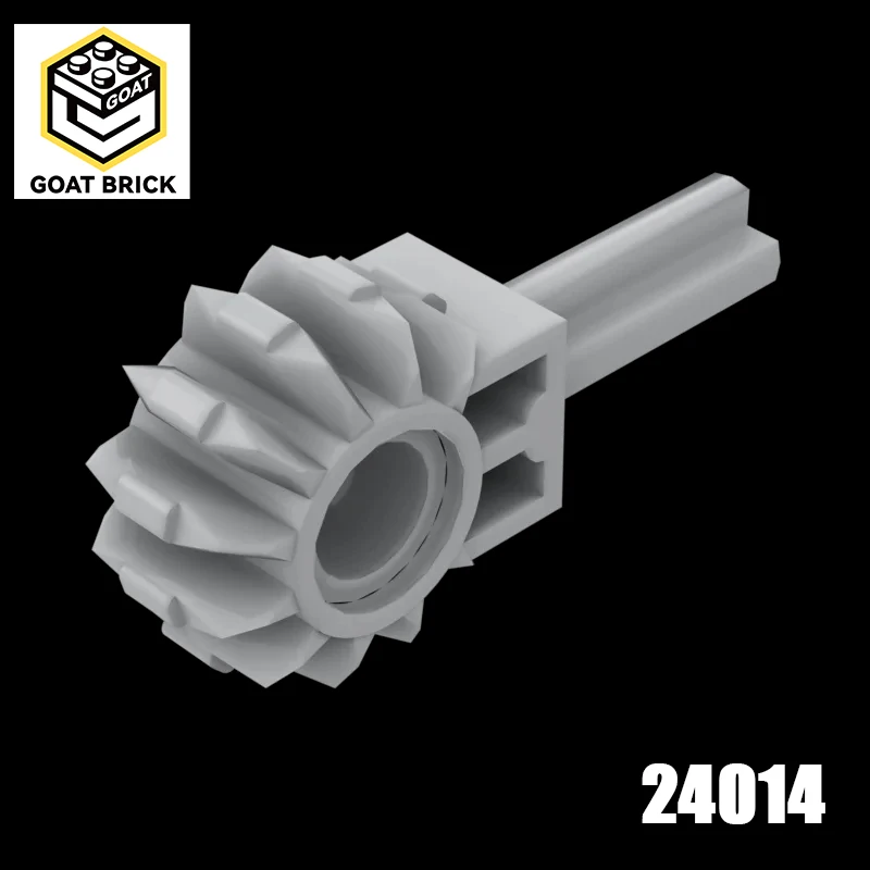 10 peças moc 24014 braço de alta tecnologia com engrenagem 8 dentes tijolos compatíveis diy montar blocos de construção partícula criança quebra-cabeça brinquedo presente