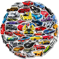 50pcs Super Car Cartoon DIY Children’s Waterproof Sticker