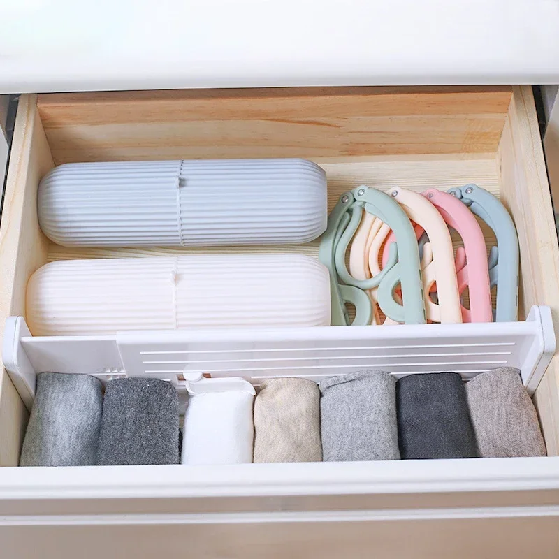 1pcs Drawer Dividers Adjustable Kitchen Expansion Contraction Combination Drawer Organizer Plastic Organizer Storage Box