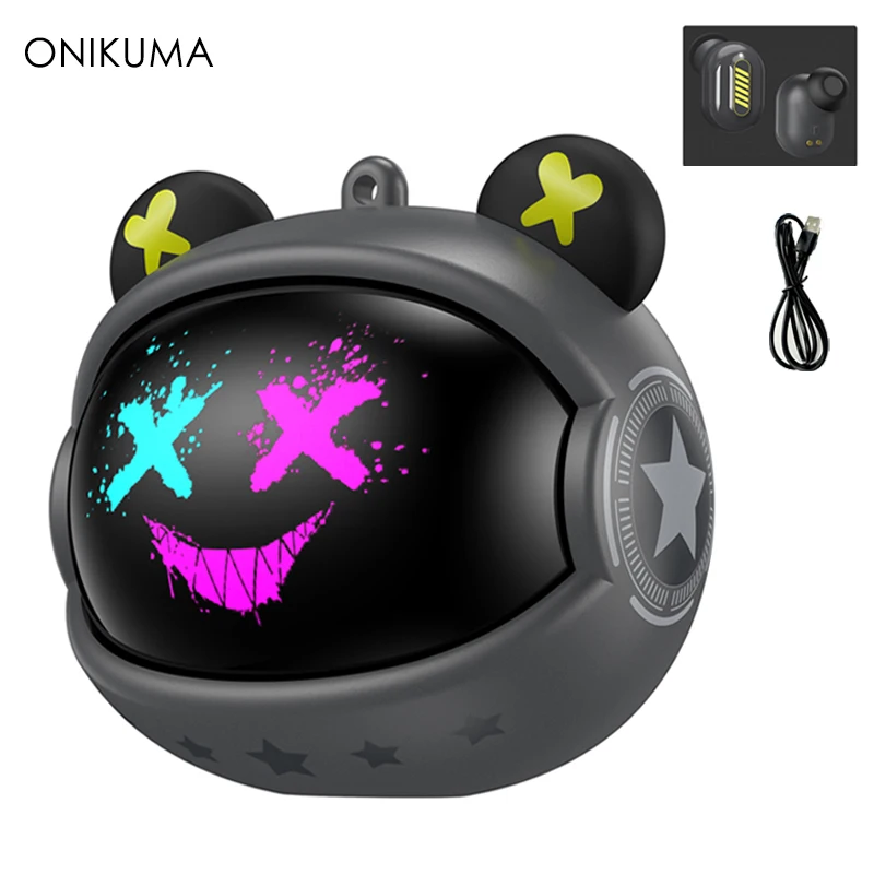 ONIKUMA T20 Gaming Headset Newest Wireless Rotating Flip-Top  Earbuds Bluetooth 5.3 HiFi Stereo In-Ear Touch Control Headphone