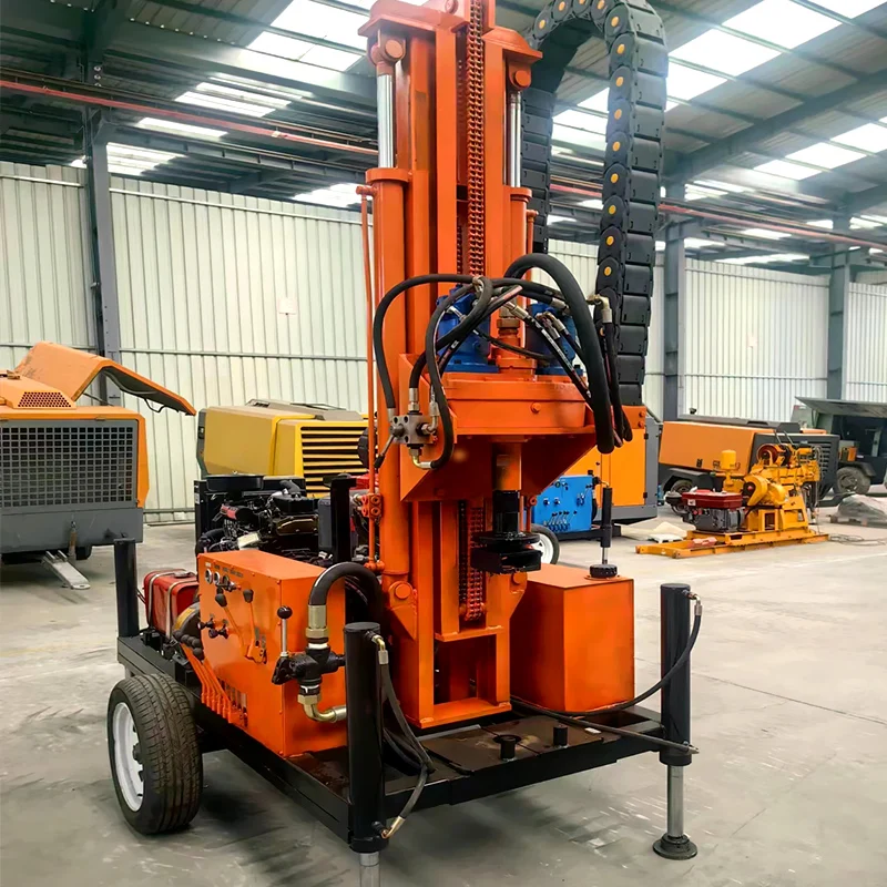 Индивидуальная буровая установка для водяных скважин, 100 м, 180 м, 200 м, гидравлические буровые установки, роторные буровые машины для сверл для скважин на продажу