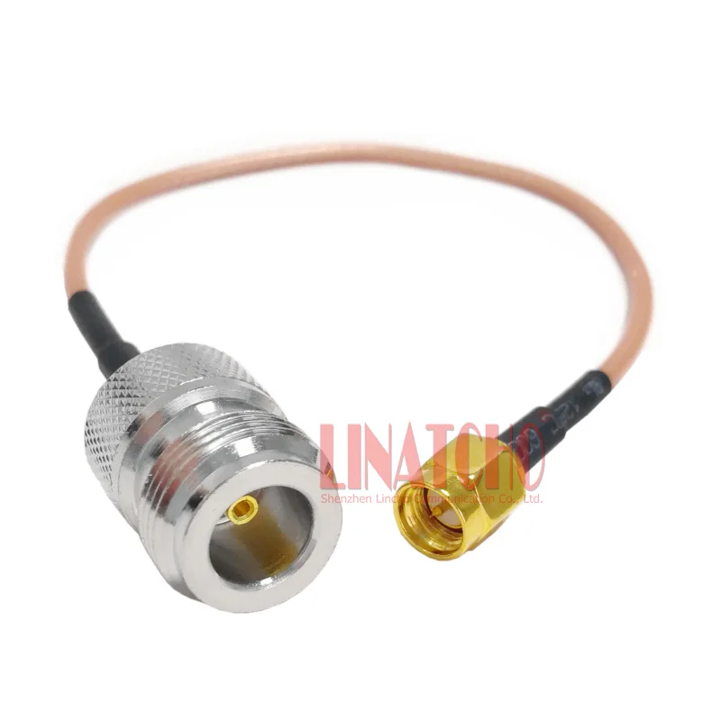 

20 см RG316 коаксиальный штекер SMA к N гнездо обжимной разъем косичка соединительный кабель