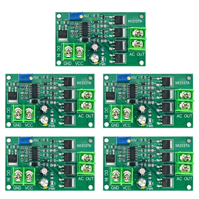

Плата преобразования энергии ABZZ, 12 В постоянного тока в 12 В переменного тока, 5 шт., 100 Вт, инвертор DC-AC, новый модуль генератора сигналов прямоугольной формы 50 Гц
