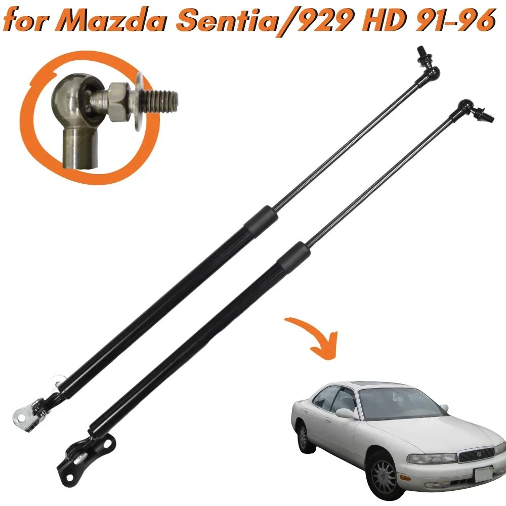 

Qty(2) Hood Struts for Mazda 929 Sentia HD Sedan 1991-1996 HG30-56-660 8BH356660 Front Bonnet Gas Springs Lift Support Shocks