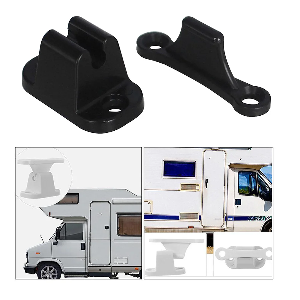 Door Retainer Kit T Shape Door Stop Retaining Catch Latch for Rv Caravan Motorhome Boat Door Retainer Holder Black