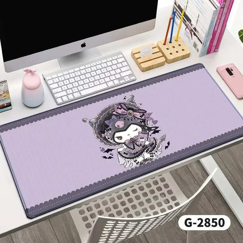 Kuromie Mouse Pad Sanrio น่ารักอะนิเมะการ์ตูนสีชมพู Melody ขนาดใหญ่ Gamer อุปกรณ์เสริม Gamer MousePad XXL Mousepad แผ่น 900X400 มม.