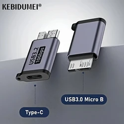 Micro B USB C 3.0 Male to Type C Female Adapter Type-C USB3.0 Micro B Connector for External Hard Drive Disk HDD Cable Adapter