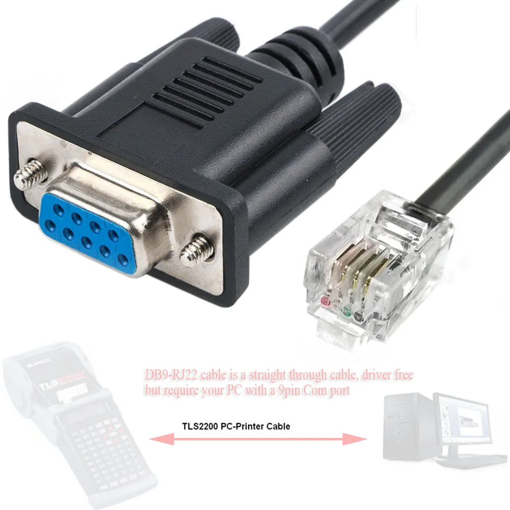 USB/RS232 to RJ22 Interface Converter สําหรับ Brady TLS2200 TLS2200 PC เครื่องพิมพ์ข้อมูลสื่อสารเฟิร์มแวร์สายอัพเกรด