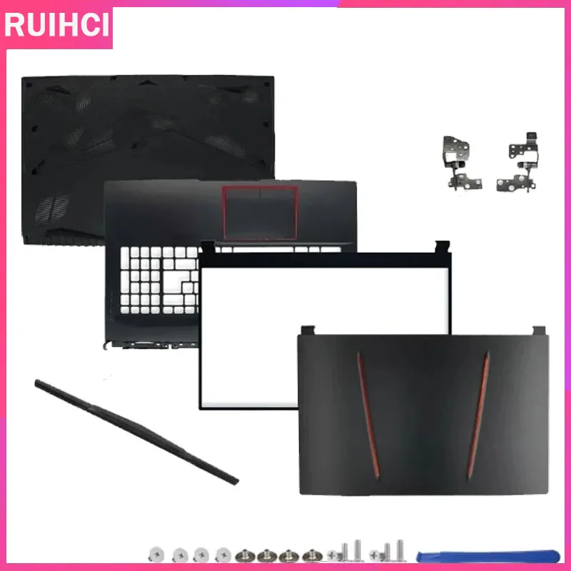 

For GE75 Raider 8SG 8SF 8RE 8RF MS-17E1 MS-17E2-17E3-17E4-17E5-17E7 New LCD Back Cover Front Bezel Hinge Palmrest Bottom Case