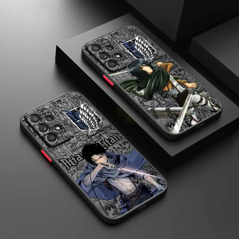 Attack on Titan Anime For Samsung A73 A72 A56 A55 A54 A53 A36 A34 A33 A32 A31 A26 A25 A24 A23 A22 A17 Cover Silicone Phone Case