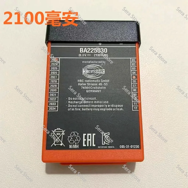 BA225030 Battery For Pump Truck Crane Driving HBC Remote Control Replacement