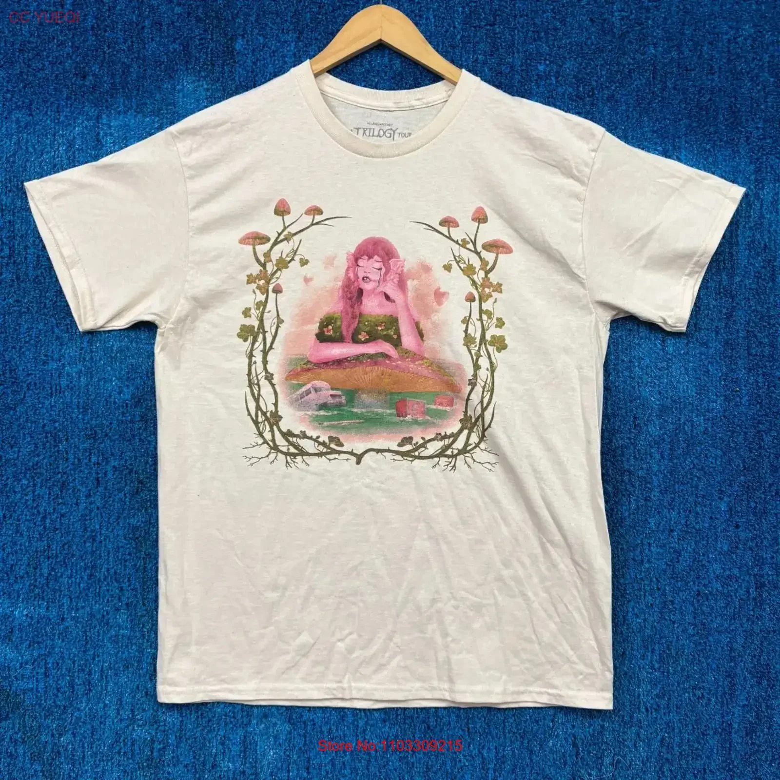Camiseta de la gira The Trilogy de Melanie Martinez Portals Cry Baby K12, talla L, estilo vintage, lavada, transpirable, elástica, elegante y versátil
