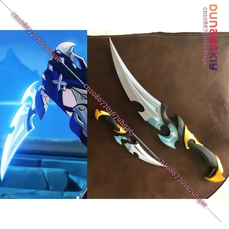 

SAIKOU%Genshin Impact Lohen Cosplay Prop 3D Printed Da*gger Anime Game Character Replica Wea*pon Prop Cosplay Events Halloween