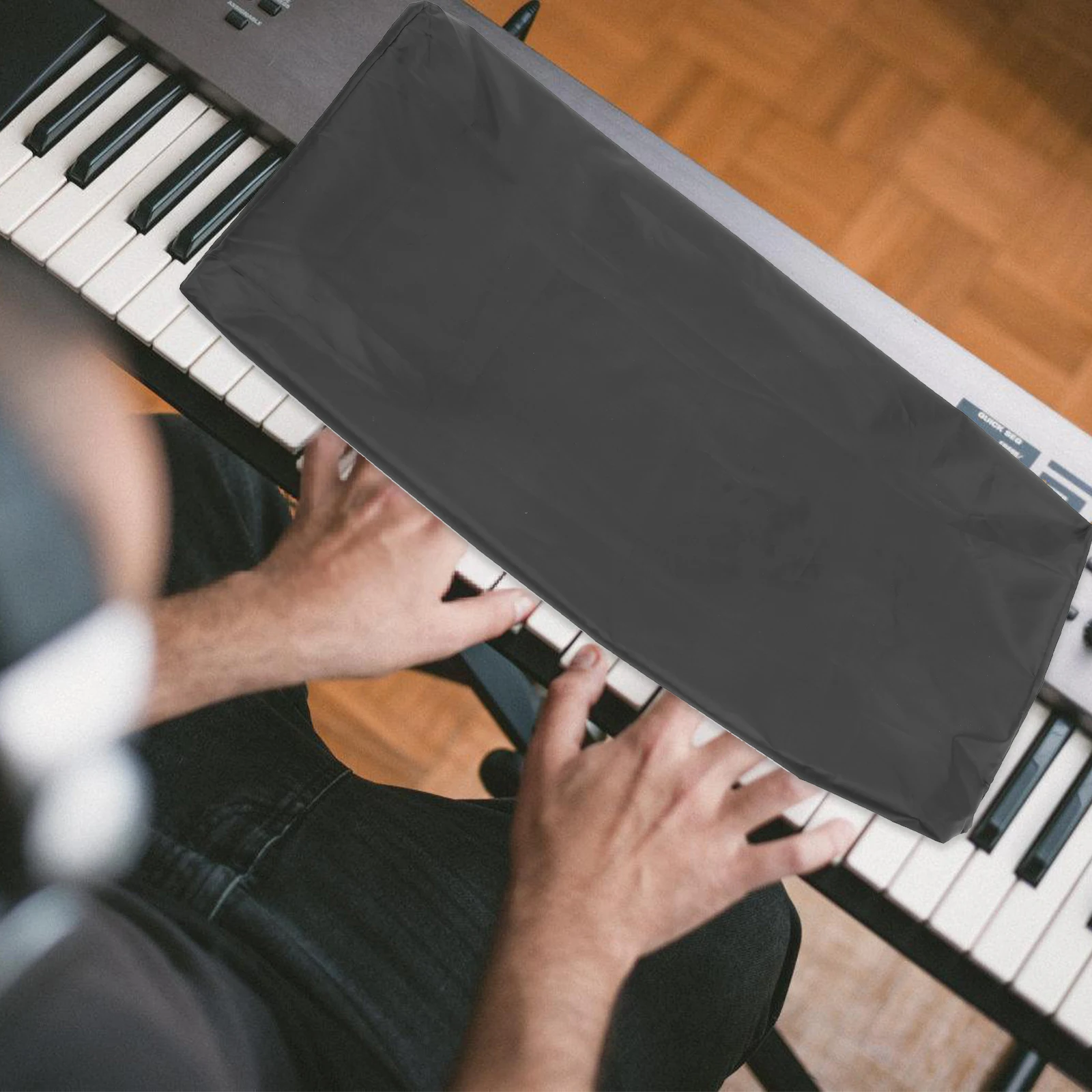 

1pc 61- Piano Keyboard Cover Stretchable Durable Protective Case For Electronic Piano Dirt-Proof Wear-Resisting Black