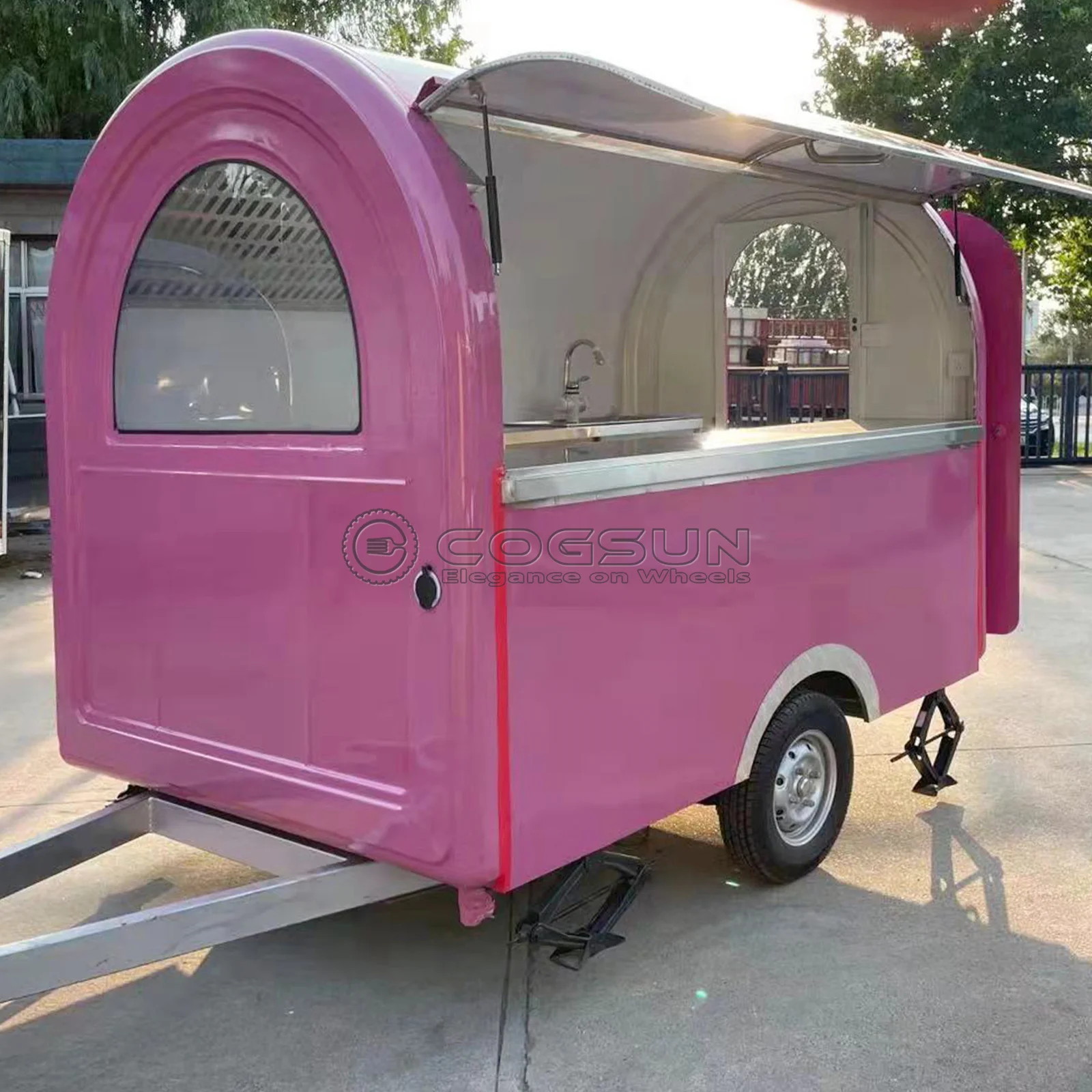 

COGSUN Concession Cart Good Selling Ice Cream Trailer Food Kiosk Hot Selling Fast Food Truck Pizza Truck Enclosed Trailer