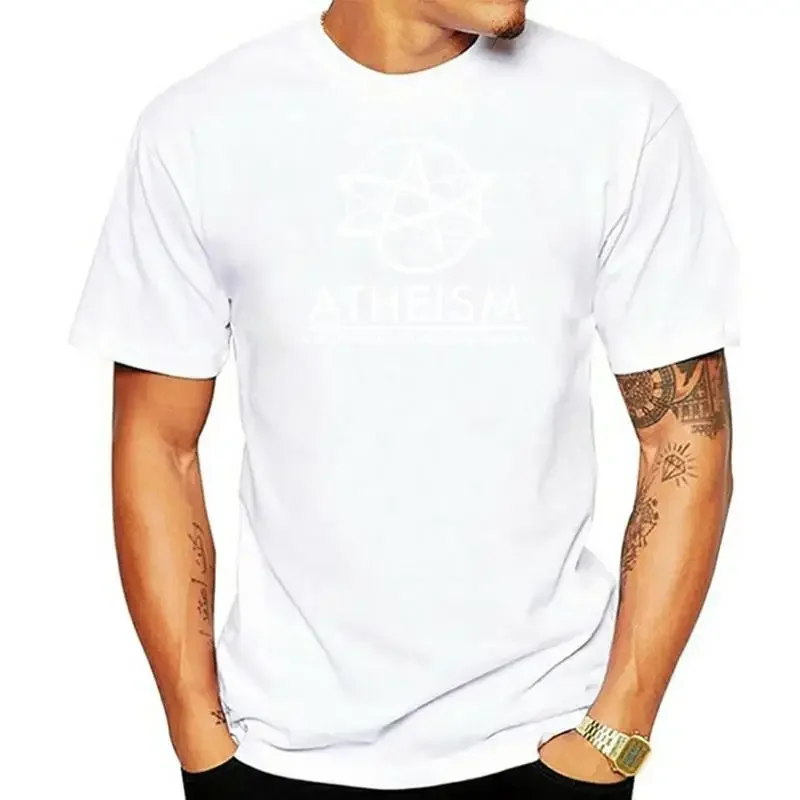 Hipster O-Neck Cool Tops Non-prophet Organization - Atheism A popular Tagless Tee T-Shirt men clothing graphic t shirts harajuku
