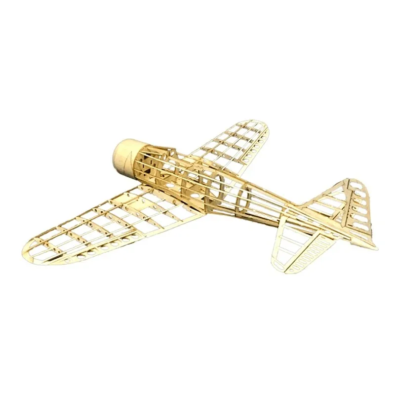 

FATJAY RC модель мини A6M5 ZERO самолет-истребитель KIT версия 435 мм размах крыльев бальза дерево лазерная резка DIY самолет детали в разобранном виде