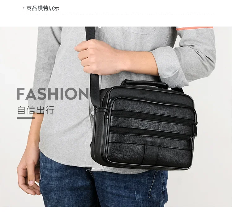 2023 Men's Bag Genuine Leather Handbags Business Shoulder Bags Men Messenger Bags Small Crossbody Bags for Man Fashion Hand bags