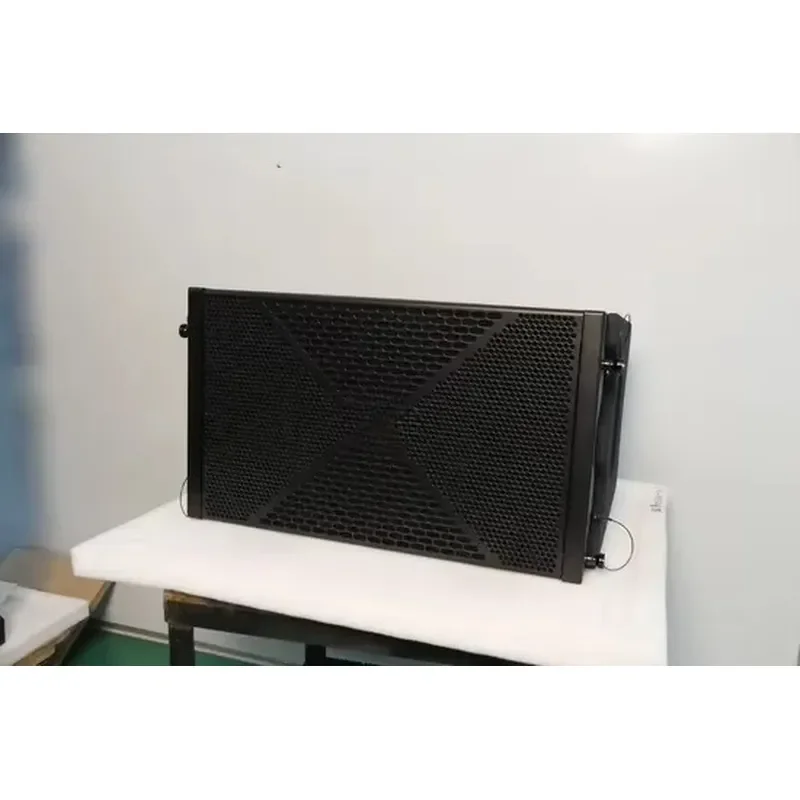 New Product Outdoor Portable Wireless Floor-Standing Speaker with Wood Material 2.0 Channel LCD Screen