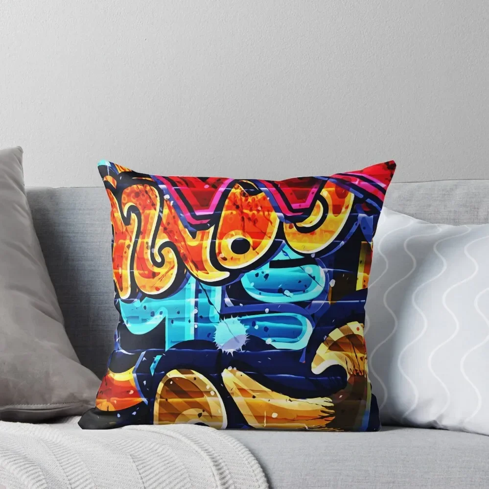 Graffiti Street Art Throw Pillow christmas pillowcases Decorative Cushions Pillowcases For Pillows Pillow