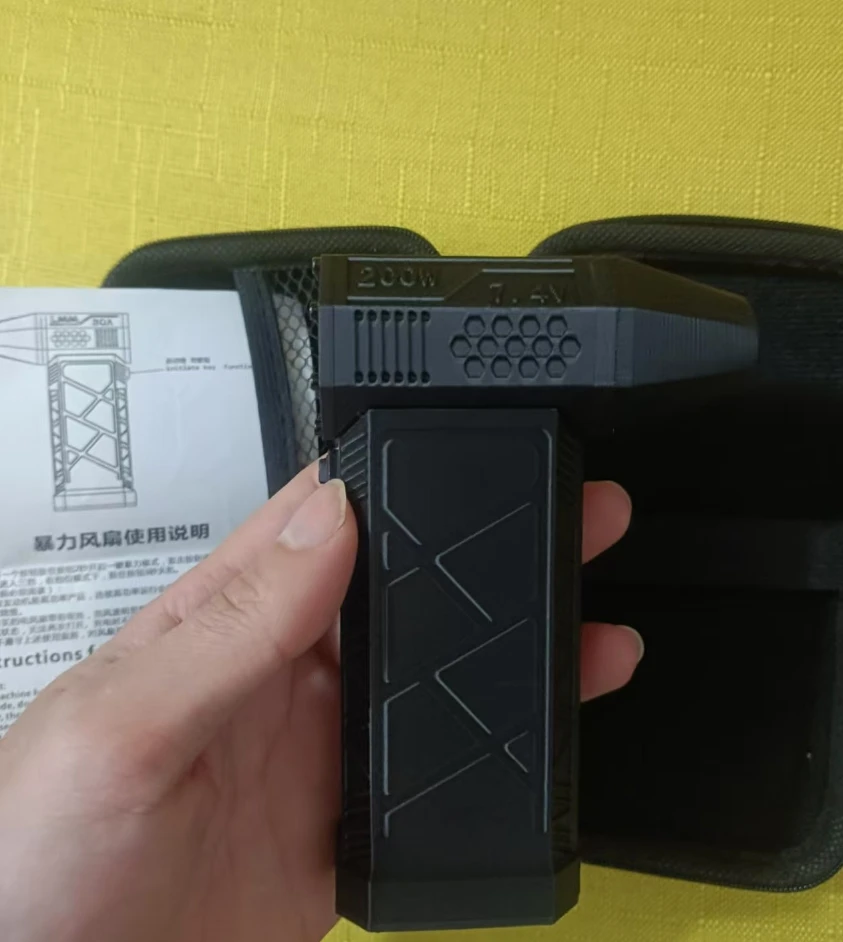 1 Uds secador de pelo turbofan mini camping al aire libre de mano de alta velocidad sin escobillas ventilador de alta velocidad