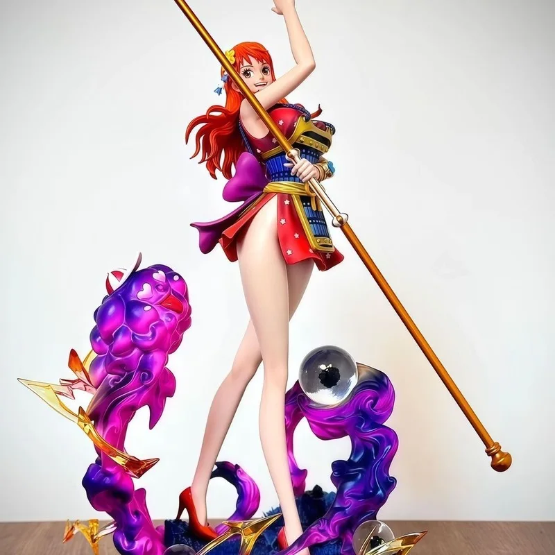 

30cm Lx Ghost Island Warrior Nami One Piece Gk Garage Kit Anime Trendy Play Desktop Model Ornament Childrens Toys Birthday Gifts