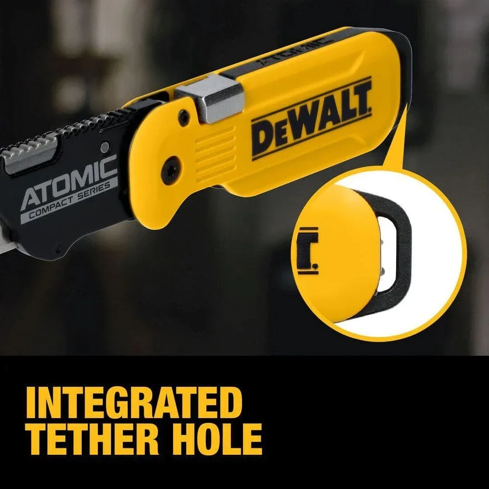 DEWALT DWHT10990 SÉRIE COMPACTA ATOMICAS Push And Flip Faca Utilitária Dobrável Ferramentas Manuais