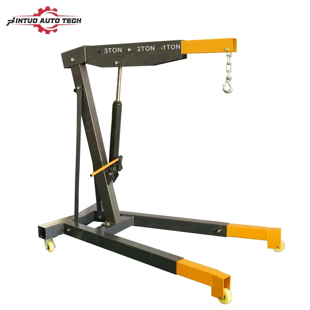 Xinjintuo Portable Hydraulic Engine Crane Steel 3ton Capacity Vehicle Repair Tool