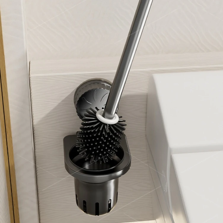 

Suction Cup Toilet Brush for Household Wall Mounted Toilets with No Dead Corners Bathroom and Toilet Seat Cleaning Tool