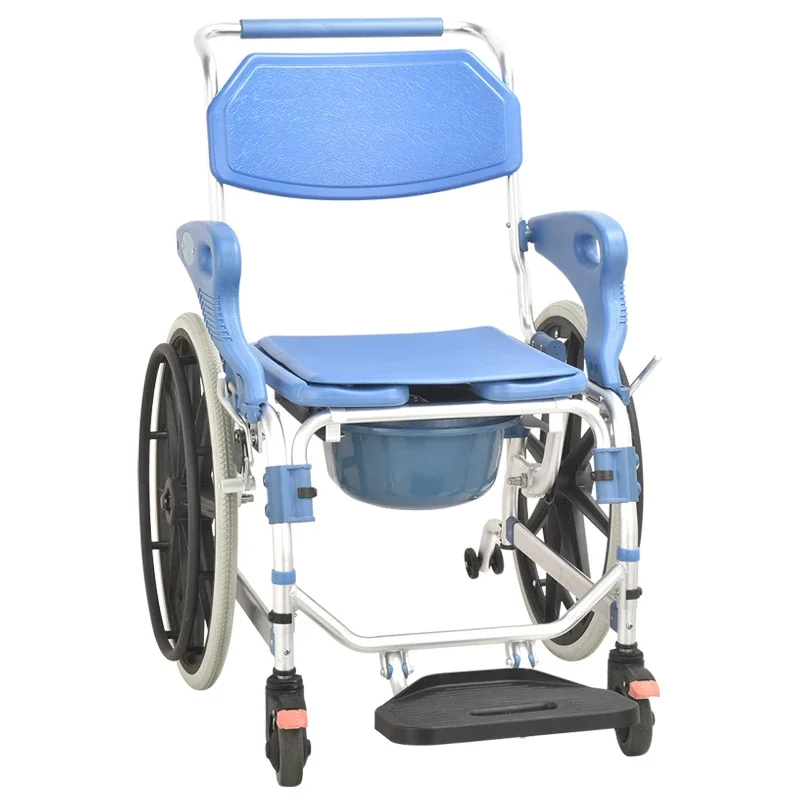 Electric Lifting Commode Chair for Disabled People Toilet Chair Chair Commode  in India for Elderly Aluminum Blue 14kg