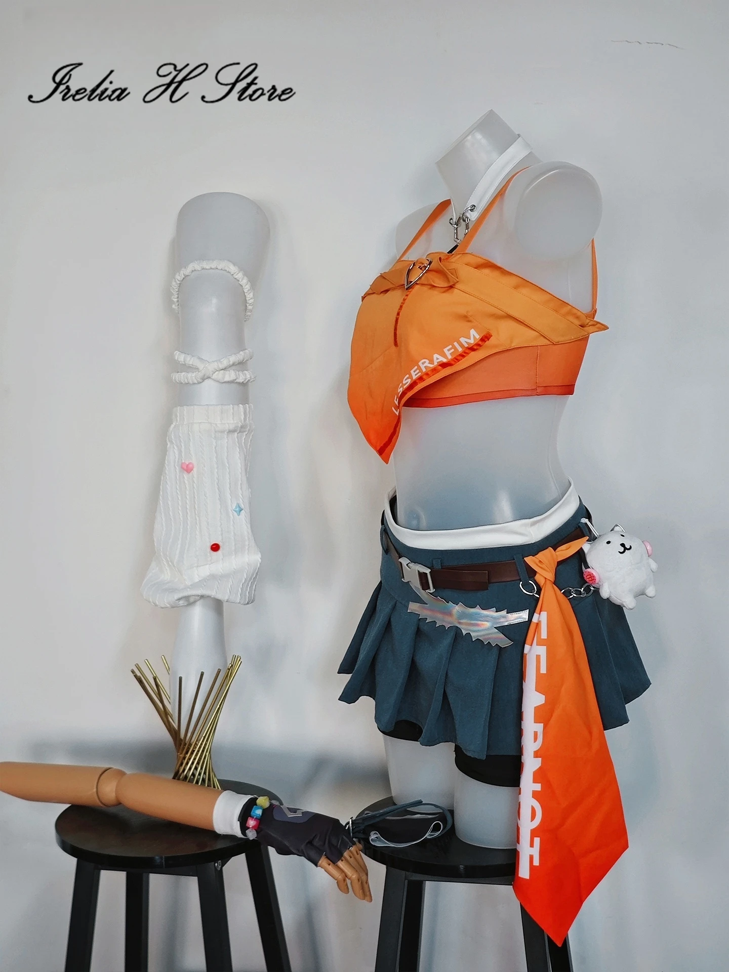 Irelia H Anime OW Mercy 코스프레 의상 Mercy Angela Ziegler K-pop 복장 여성 할로윈 의상