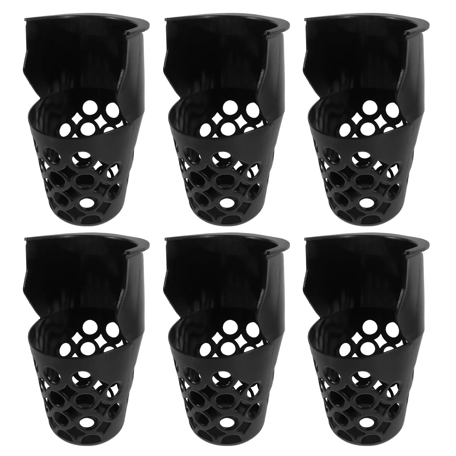 pool-table-pocket-replacement-6-piece-set-black-tpe-corner-side-pockets-with-screws-standard-billiard-repair