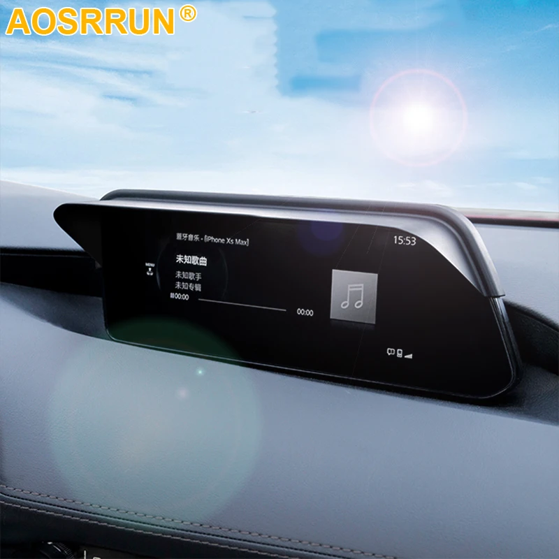 For Mazda CX30 CX-30 2022 2021 2020 GPS Navigation Screen Sunshade Protection Cover Interior Car Stickers Trim Accessories