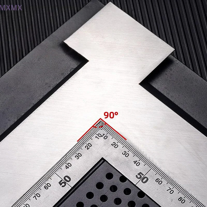 90°Right Angle Leveling Device Stainless Steel Calibrated Right Angle Tool Precise Corner Level Scraping Edge