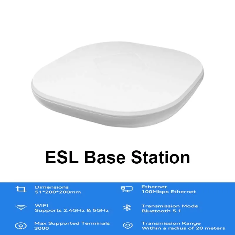 2.4GHz AP E-Ink ESL Base Station For Electronic Shelf Labels System Management Eink Router ESL Labels System For Supermarket