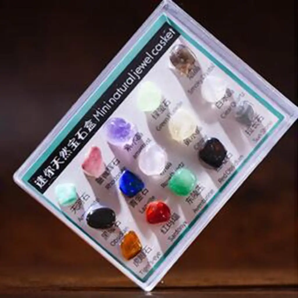 Educational Geology Science Kit Rock & Mineral Collection PK546-5 Pack of 12 , 15Pcs, 2-4cm