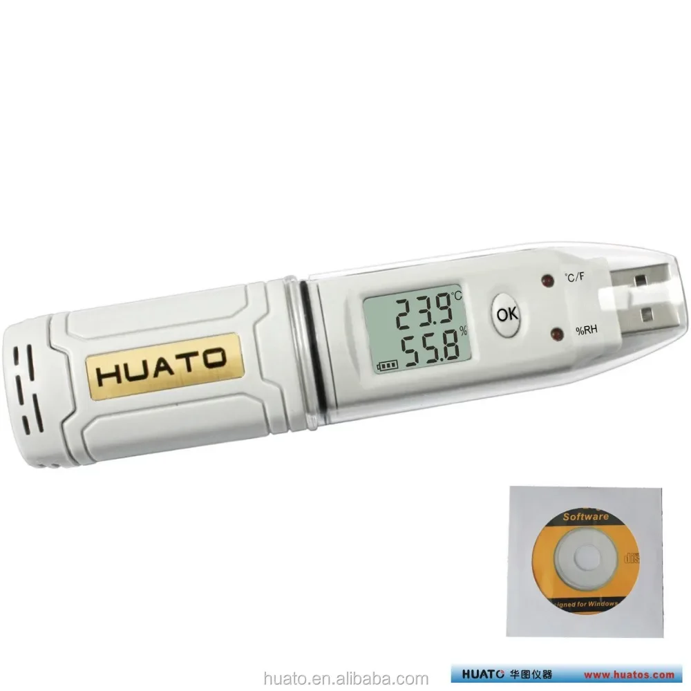 2026 IP67 Level Water and Dust Proof Temperature and Humidity Meter and Data Logger