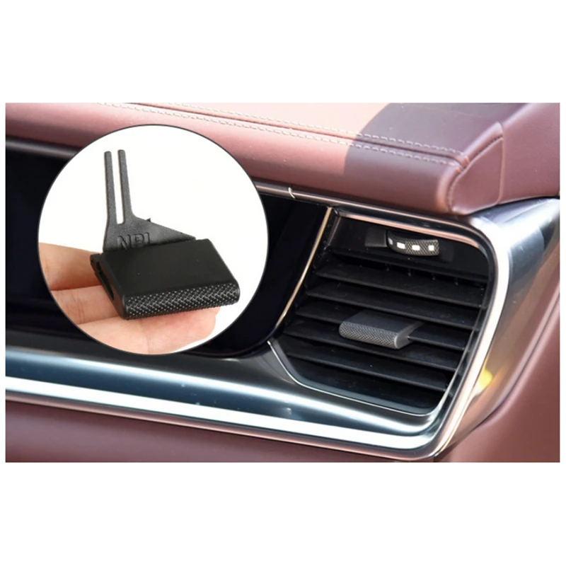 Klip dayung Ventilasi udara mobil, untuk Porsche Panamera 2017-2021 dasbor mobil A/C klip ventilasi