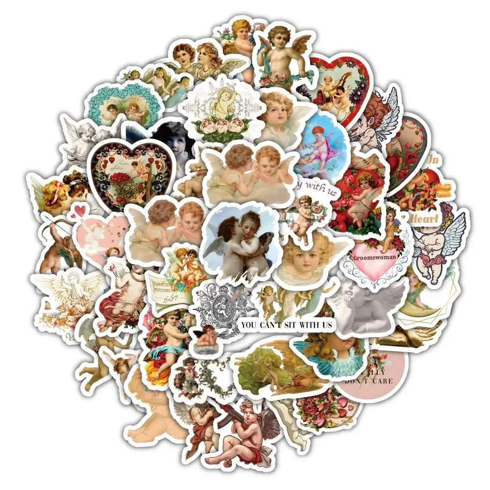 ملصق PVC لطلاء ملاك عتيق ، أدوات مكتبية جمالية للأطفال ، أدوات مكتبية سكرابوكينغ اللوازم المدرسية للأطفال ، 60 صولًا لكل مجموعة #2