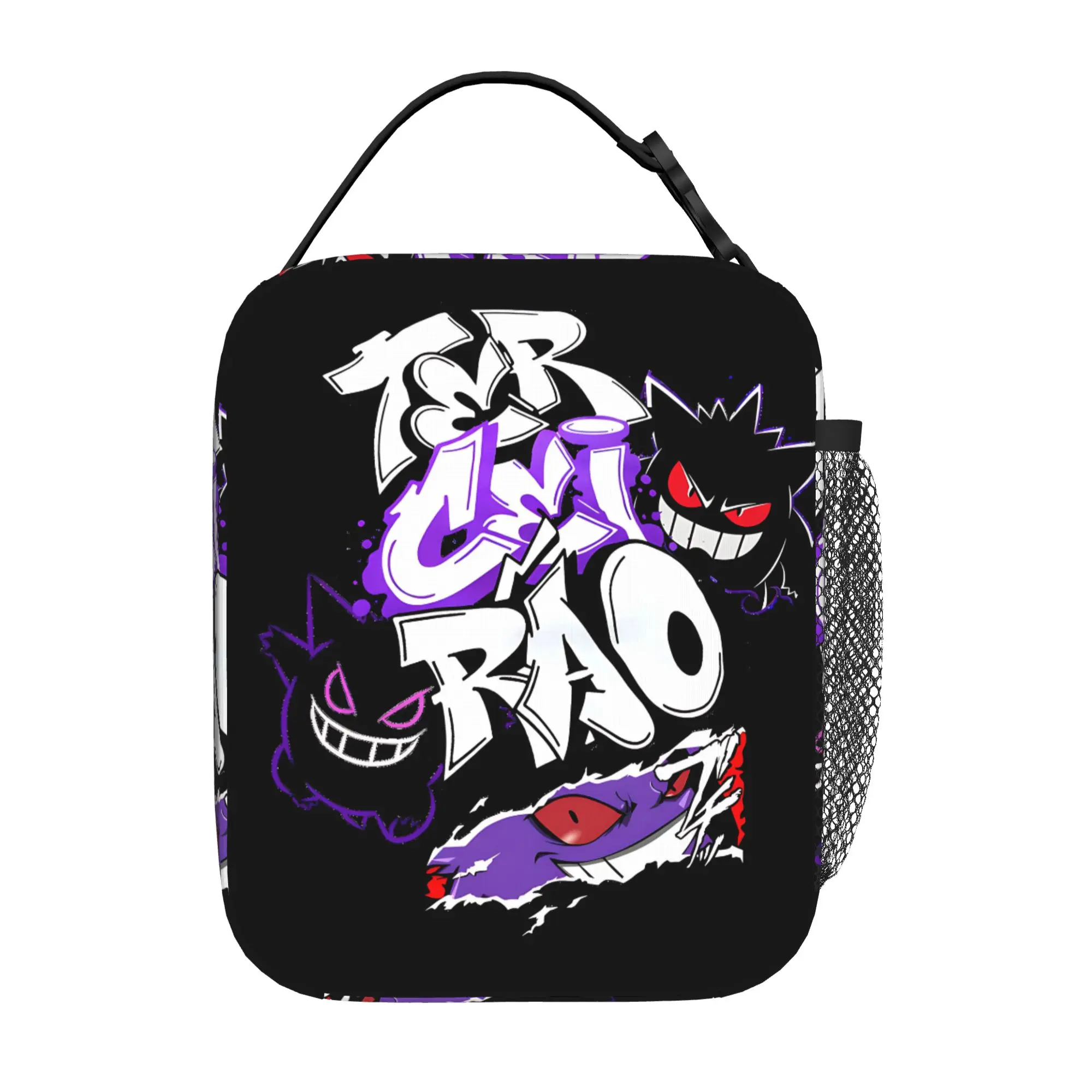 Pokemon Insulated Lunch Bag Ice Pack Rice Bag Gengar Ghost bolsa Student Bento Lunch Handbag Insulation