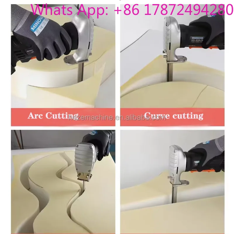 Foam Cutter Portable Manual Vertical Sponge Cutting Machine for Mattress