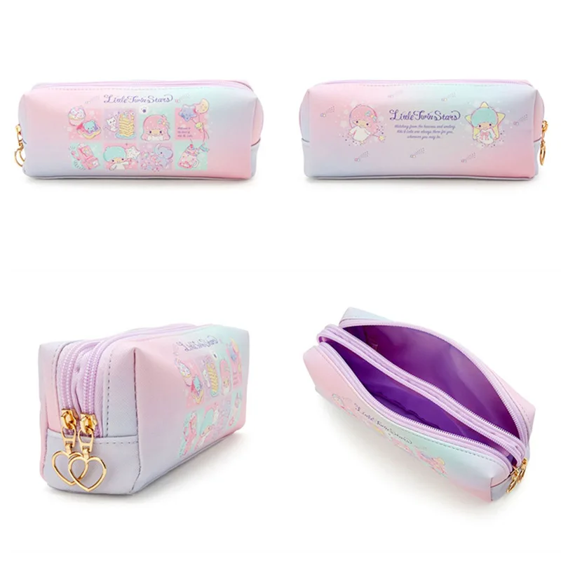 10 pcs/lot Sanrio Kawaii Animal Pencil Case Cute PU Pencil Box Stationery Pen Bag Stationery School Supplies