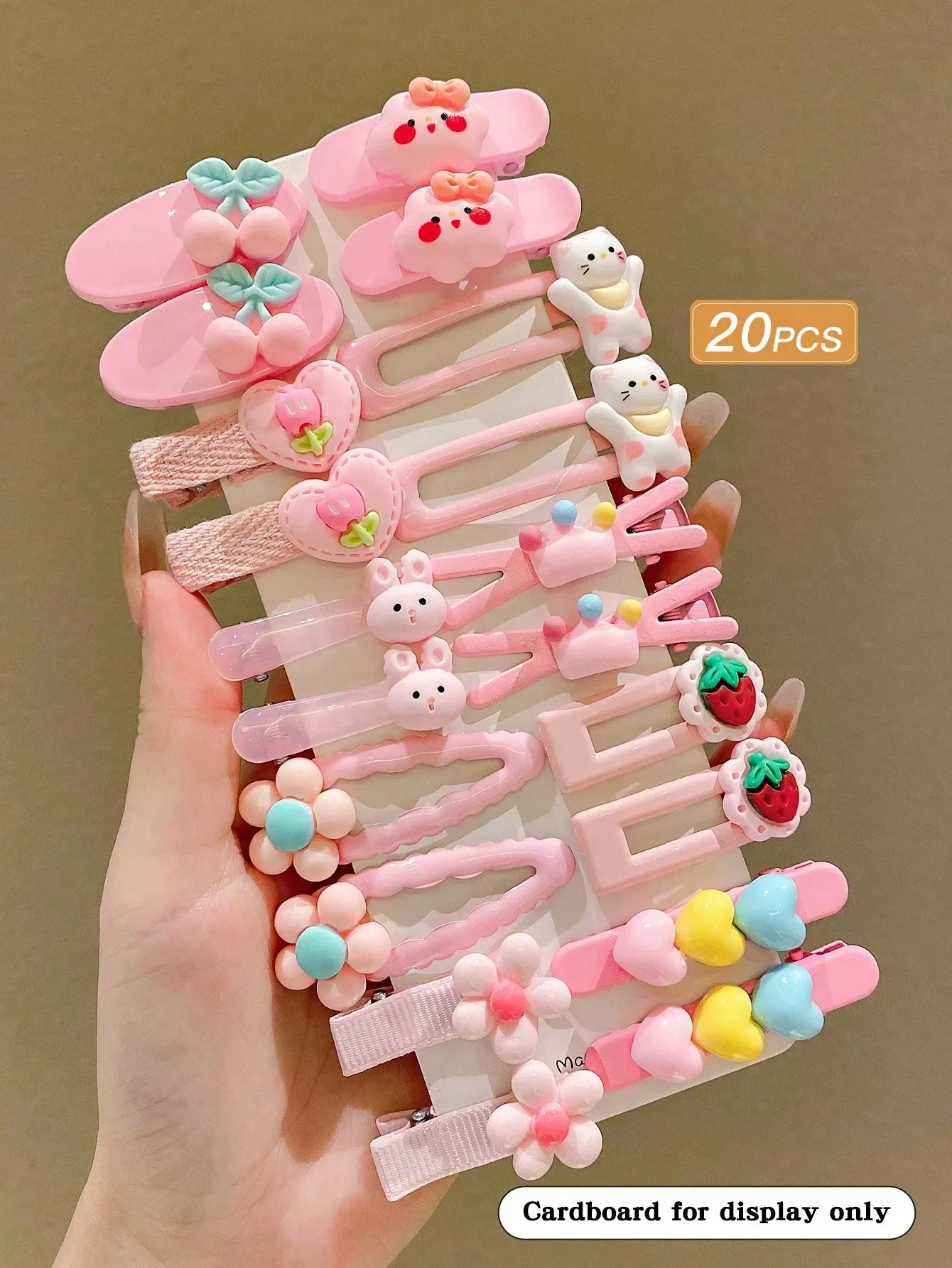 

14pcs Women's Style, Green, Sweet And Cute, Teddy Bear And Rabbit Love Cartoon Pattern, Multi Version Hair Clip Set, Suitable For Daily Use, Women's Hair Accessories, Recommended Gifts, Claw Clips, Hair Claws, Clips For Hair, Hair Slide, Hair Barrettes